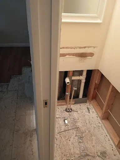 Restoration equipment on a Fort Worth job