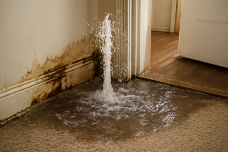 Burst Pipe Water Removal