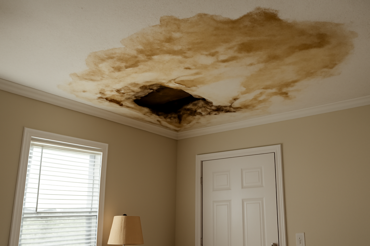 Ceiling Drywall Water Damage Restoration in Waxahachie, TX
