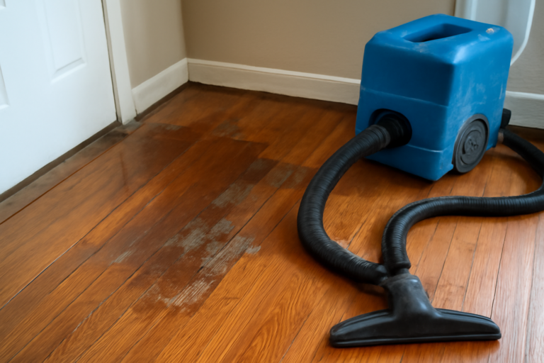 Hardwood Floor Water Extraction