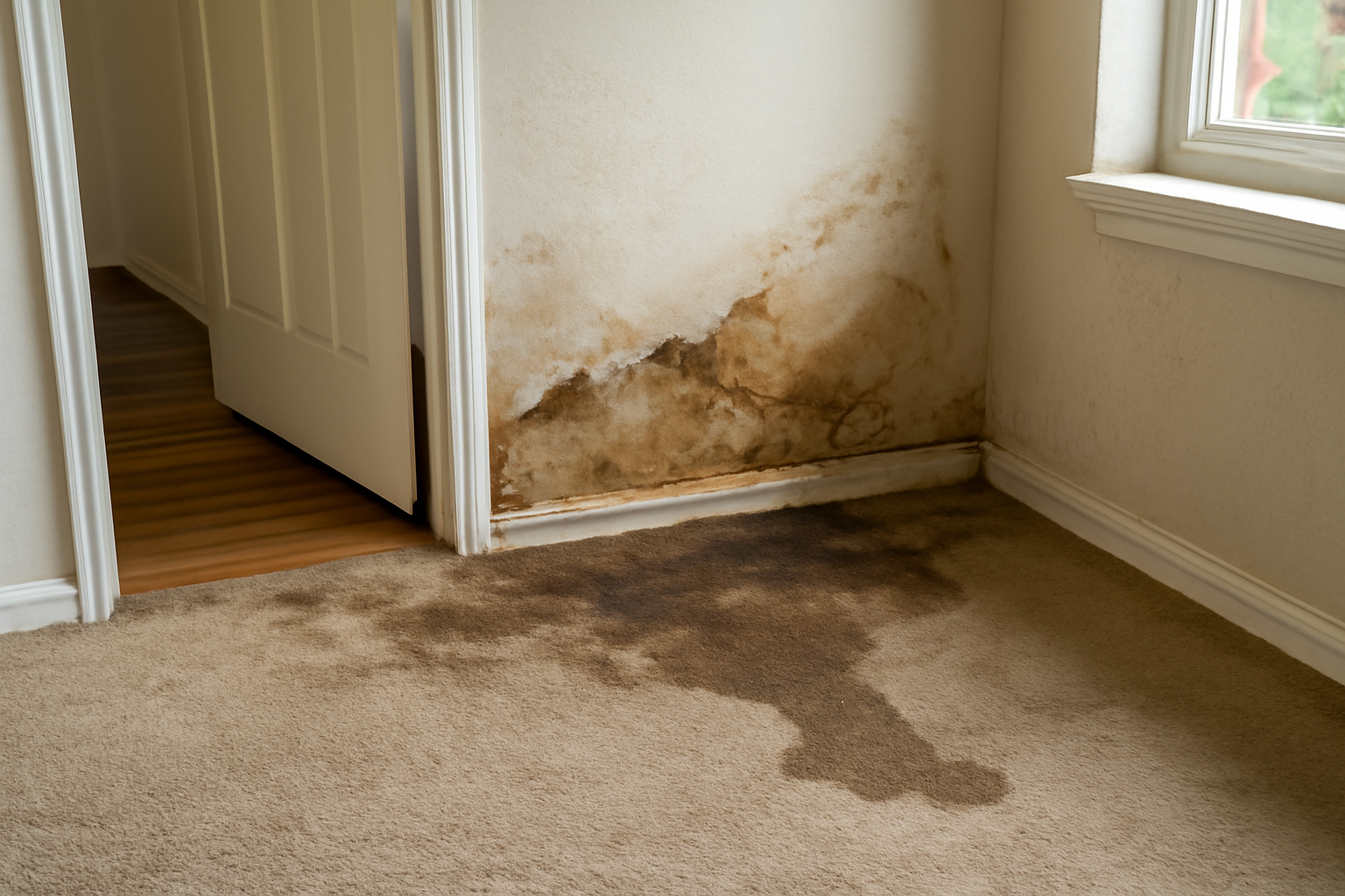 Rental Property Water Damage Restoration in The Colony, TX