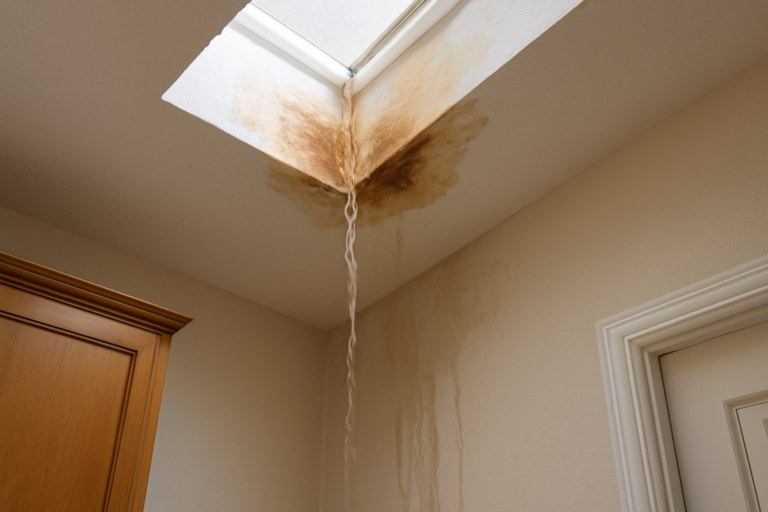 Skylight Leak Water Removal